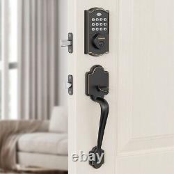 Keyless Entry Door Lock Electronic Deadbolt Lock for Left and Right, Black Smart