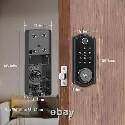 Keyless Entry Door Lock, NGTeco Smart Deadbolt with Bluetooth, Biometric Fingerp