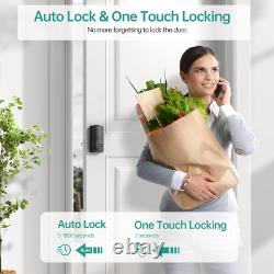 Keyless Entry Door Lock Silver Hornbill Smart Front Door Lock with Fingerprint