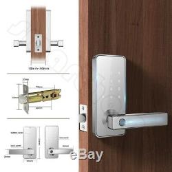 Keyless Entry Door Lock Smart Biometric Fingerprint Door Handle with Bluetooth