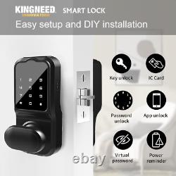 Keyless Entry Door Lock Smart Deadbolt Lock with Bluetooth App, Electric