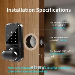Keyless Entry Door Lock Smart Deadbolt Lock with Bluetooth App, Electric