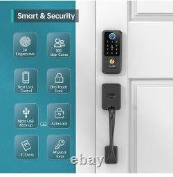 Keyless Entry Door Lock with Handle, Hornbill Smart Front Door Lock Set, Electri