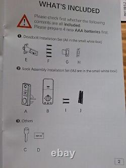 Keyless Entry Door Lock with Keypad Fingerprint Door Lock Smart Lock NEW