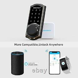 Keyless Entry Door Lock with Keypads, Smart WiFi Deadbolt, Digital Electronic Bl