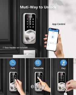 Keyless Entry Smart Lock with App Control & Touchscreen Keypad 5-in-1 Access