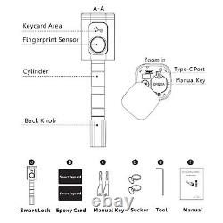 Keyless Euro Profile Cylinder Tuya/TT Lock Smart Door Lock APP Remote Control