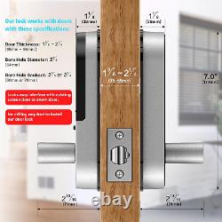 Keyless Fingerprint Smart Door Lock, Digital Passcode, Biometric, Silver