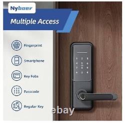 Keyless Fingerprint Smart Door Lock and Handle Keypad Entry Electronic Passcode