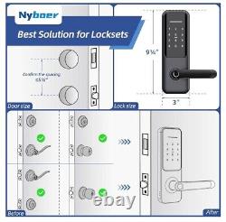 Keyless Fingerprint Smart Door Lock and Handle Keypad Entry Electronic Passcode