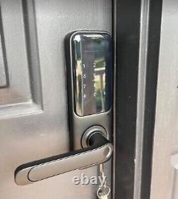 Keyless Fingerprint Smart Door Lock and Handle Keypad Entry Electronic Passcode