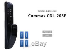 Keyless Lock COMMAX Push-Pull CDL-203P Smart Digital Doorlock Pin+RFID Black