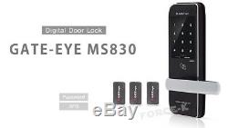 Keyless Lock GATE-EYE MS830 Digital Smart Doorlock Entry Passcode+RFID Card 2Way