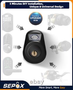 Keyless Smart Lock with Handle Set Fingerprint Door Lock with Bluetooth APP Co