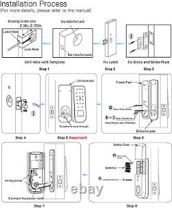 Keypad Deadbolt Smart Lock, Keyless Entry Door Lock Deadbolt, Electronic Exterio