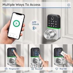 Keypad Smart Door Lock with Knob Keyless Entry Door Lock for Front Door