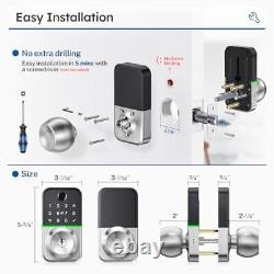 Keypad Smart Door Lock with Knob Keyless Entry Door Lock for Front Door