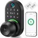 Keypad Smart Door Lock With Knob, Yamiry Keyless Entry Door Lock With Handle, Fing