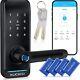 Kucacci H15b Smart Lever Fingerprint Keyless Entry Door Lock Keypad Wifi New