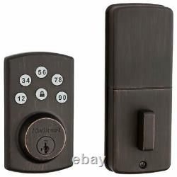 Kwikset 99070-103 Powerbolt 2 Door Lock Single Cylinder Electronic Keyless Entry