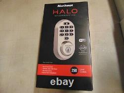 Kwikset 99380-001 Halo Wi-Fi Smart Lock Keyless Entry, Satin Nickel -NewithSealed