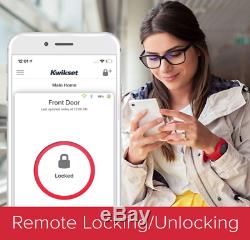 Kwikset 99380-001 Halo Wi-Fi Smart Lock Keyless Entry SmartKey Satin Nickel