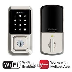 Kwikset 99390-001 Halo Wi-Fi Smart Lock Keyless Entry Electronic Touchscreen