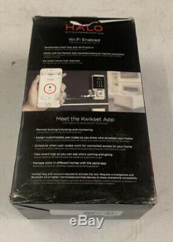 Kwikset 99390-001 Halo Wi-Fi Smart Lock Keyless Entry Electronic Touchscreen