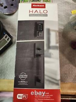 Kwikset 99390-004 Halo Wi-Fi Smart Lock Keyless Entry SmartKey System, Black
