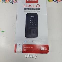 Kwikset 99390-004 Halo Wi-Fi Smart Lock Keyless Entry SmartKey System, Black