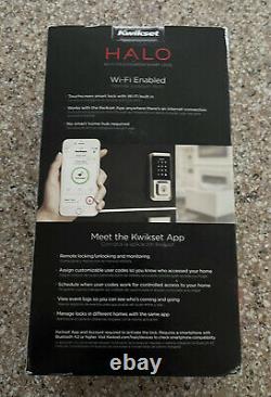 Kwikset Halo 99390-001 Smart Lock Wifi Touchscreen Keyless Entry BRAND NEW
