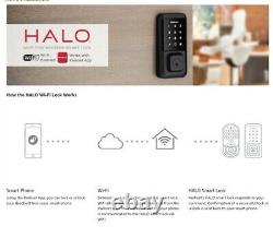 Kwikset Halo 99390-004 Wi-Fi Touchscreen Smart Lock Keyless Entry (Iron Black)