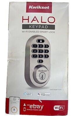 Kwikset Halo Keypad Wi-Fi Smart Door Lock, Keyless Entry Electronic Touchscreen