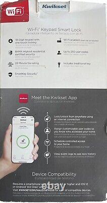 Kwikset Halo Keypad Wi-Fi Smart Door Lock, Keyless Entry Electronic Touchscreen