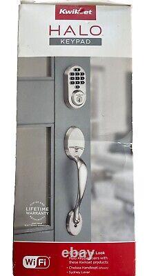 Kwikset Halo Keypad Wi-Fi Smart Door Lock, Keyless Entry Electronic Touchscreen