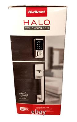 Kwikset Halo Touchscreen Wi-Fi Smart Door Lock SmartKey Satin Nickel (99390-001)