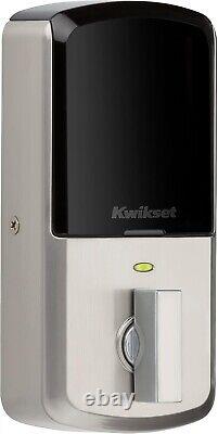 Kwikset Halo Wi-Fi Smart Lock Keyless Entry Door Deadbolt Satin Nickel