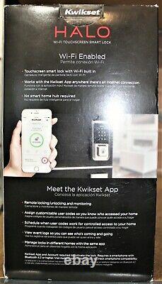 Kwikset Halo WiFi Smart Lock Keyless Entry Touchscreen Satin Nickel #99390-001