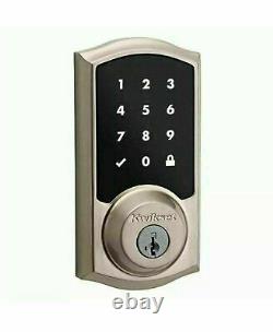 Kwikset Touchscreen smart Door lock Satin Nickel deadbolt 99160-020