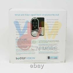 LOCKLY PGD798 Vision Satin Nickel Deadbolt with Video Doorbell Smart Lock