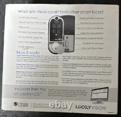 LOCKLY PGD798SN VISION Deadbolt Edition Smart Lock + Video Doorbell NEW! HVD