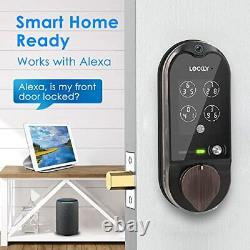 LOCKLY Vision Deadbolt with Video Doorbell Edition Smart Lock PGD798VB Keyles