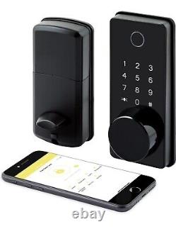 LOCKSTAR Smart Door Lock. Keyless Deadbolt. Multiple Entry App, Fingerprint