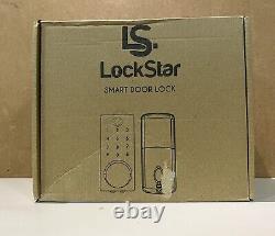 LOCKSTAR Smart Door Lock. Keyless Deadbolt. Multiple Entry App, Fingerprint