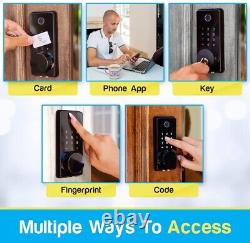 LOCKSTAR Smart Door Lock. Keyless Deadbolt. Multiple Entry App, Fingerprint