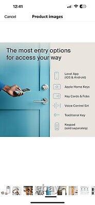 Level Lock+ Smart Lock Plus Apple Home Keys Smart Deadbolt for Keyless Entry