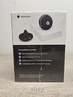 Level Lock Smart Lock Touch Edition Smart Deadbolt Keyless Entry, Black SEALED