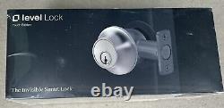 Level Lock Smart Lock Touch Edition Smart Deadbolt Keyless Entry Satin Nickel