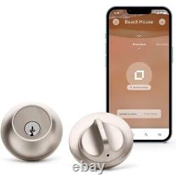 Level Lock Smart Lock Touch Edition Smart Deadbolt Keyless Entry Satin Nickel