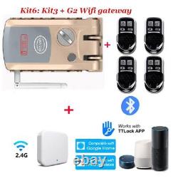 Lock Smart Door Keyless Electronic Entry Bluetooth Stainless Steel Security
